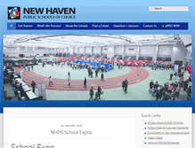 Tablet Screenshot of newhavenmagnetschools.com